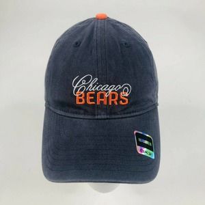 Reebok NFL Chicago Bears Women's Adjustable Hat Self Strap Orange Grey Football